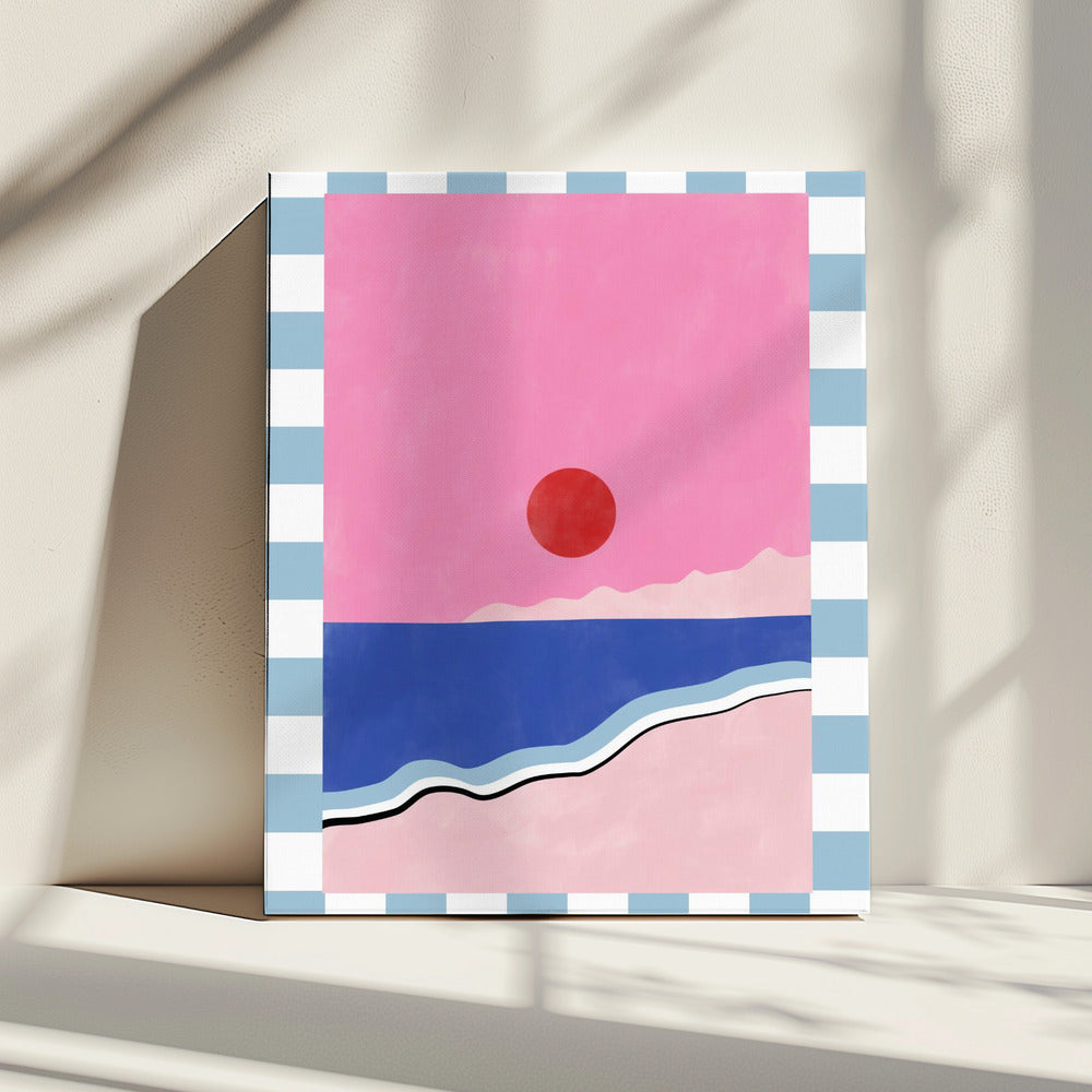 Minimalistisch strandtafereel | Canvas