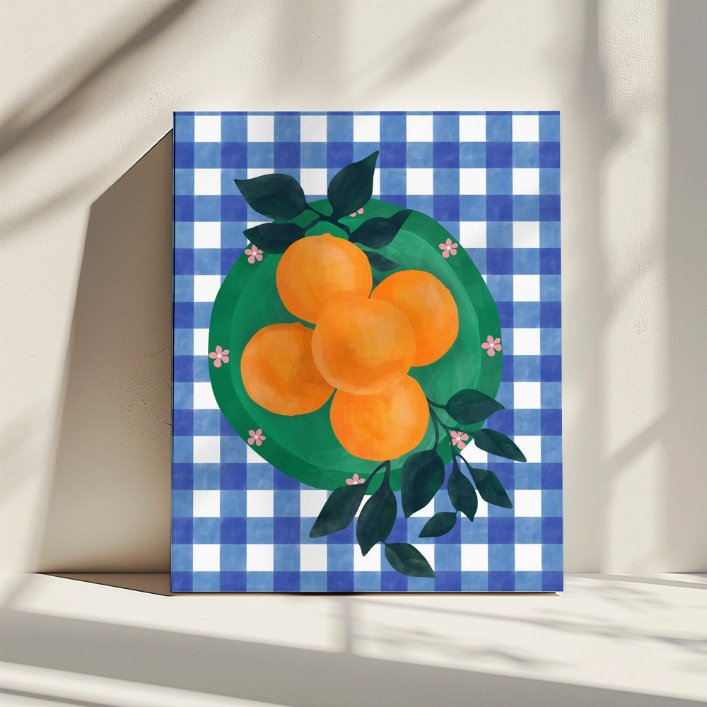 Geruite Citrus Charm | Canvas