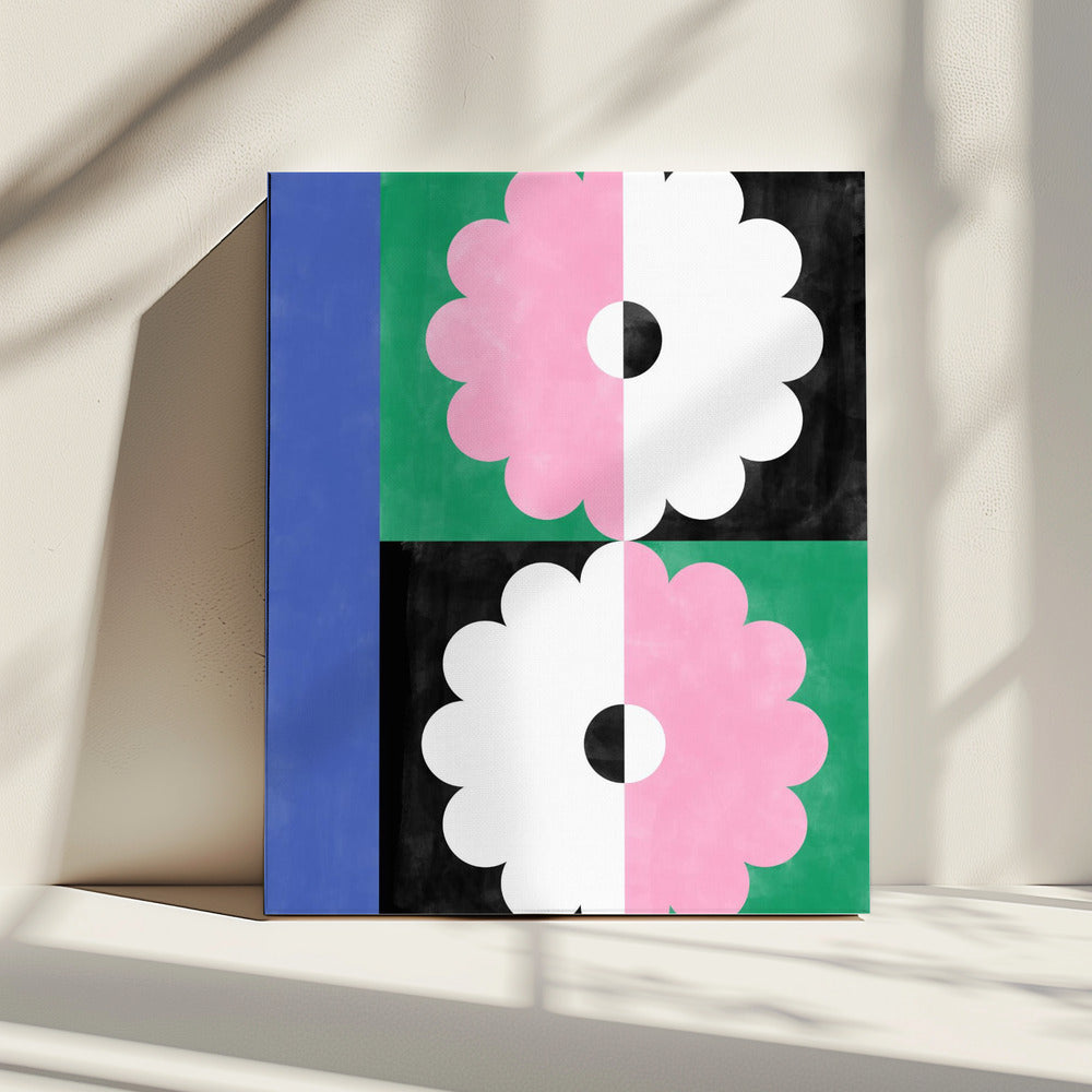 Symmetrie Bloesems | Canvas