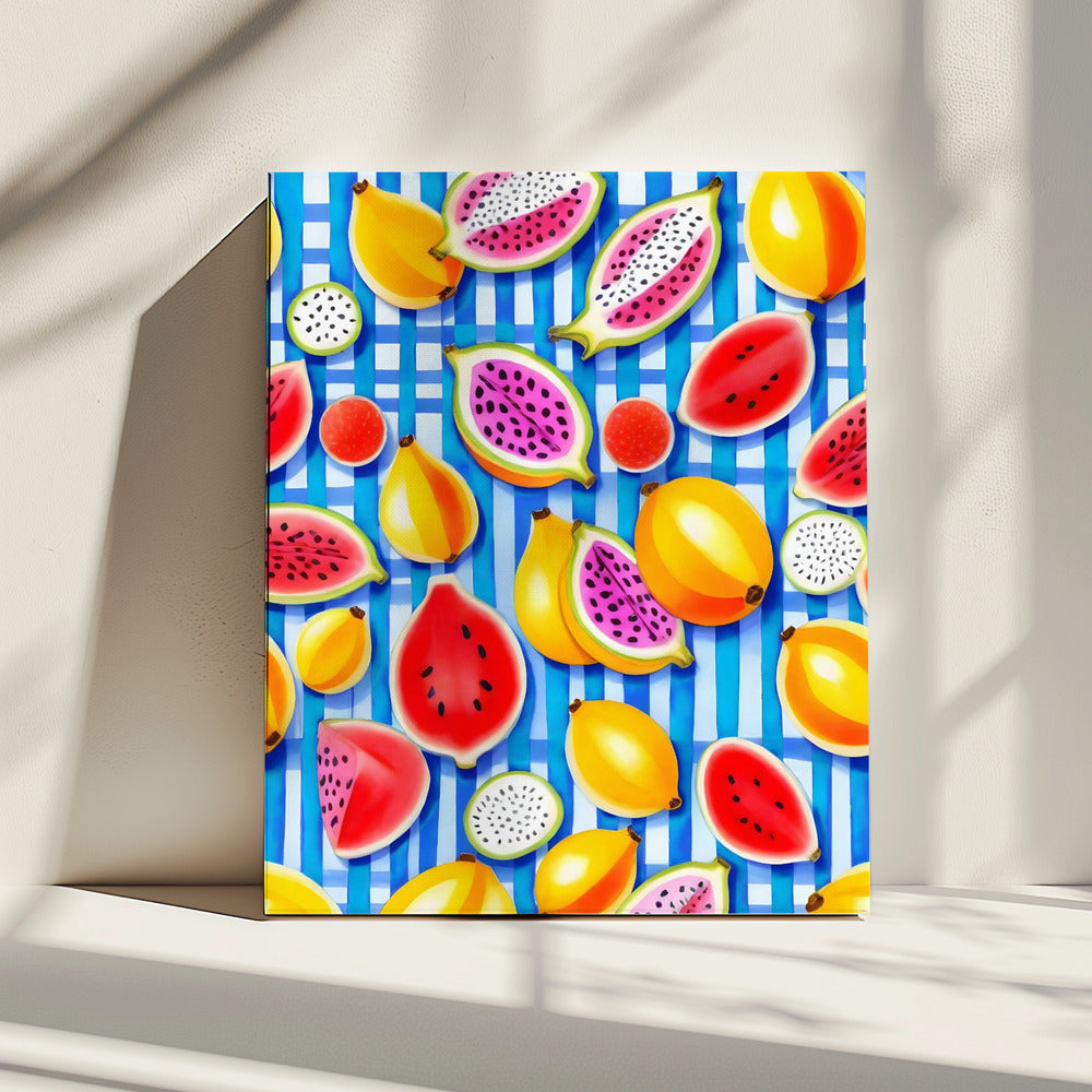 Tropische Fruit Pop | Canvas