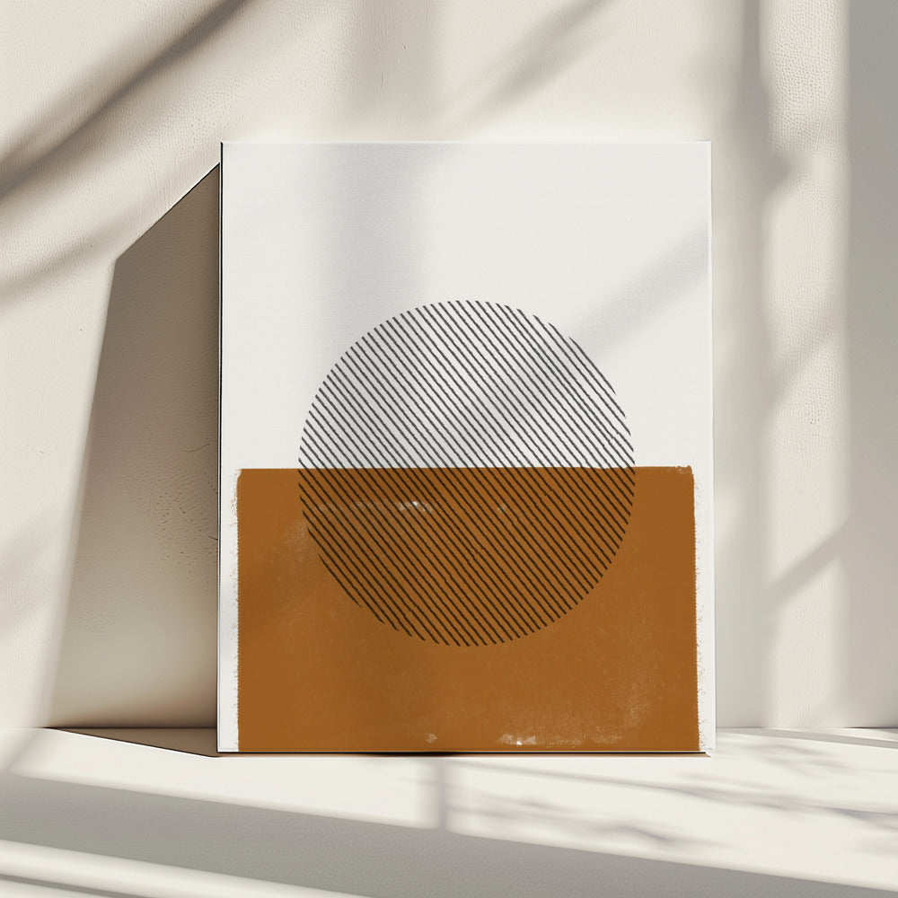 Gestreepte Horizon | Canvas