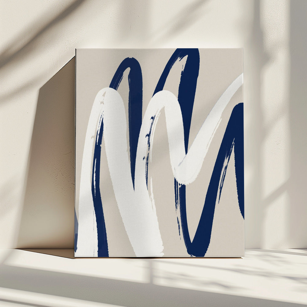 Middernachtgolven | Canvas