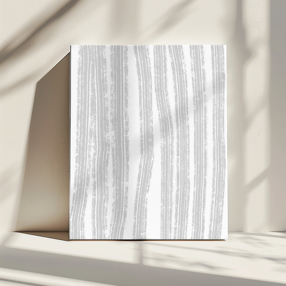 Grijze strepen | Canvas