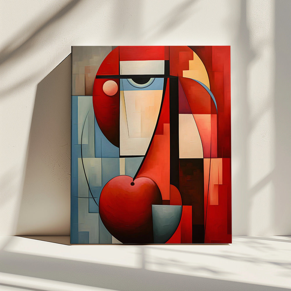Het abstracte gezicht | Canvas