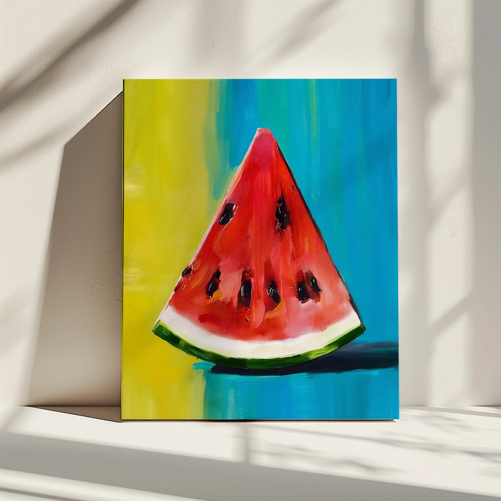 Watermeloenplak | Canvas