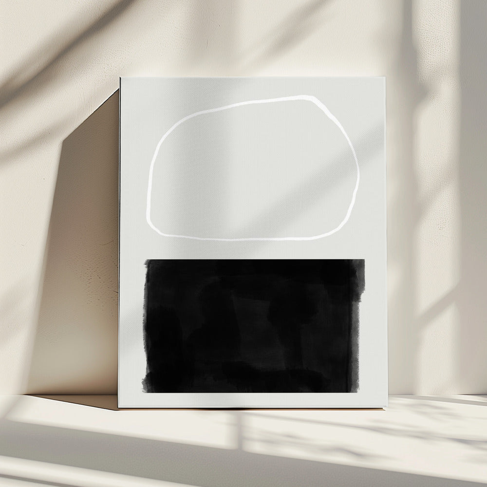 Monochroom evenwicht | Canvas