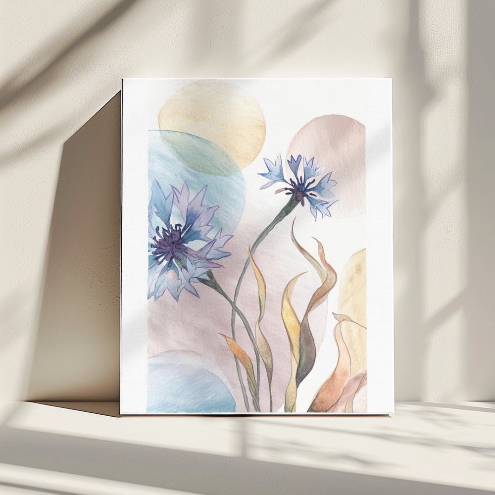 Aquarel Korenbloemen | Canvas