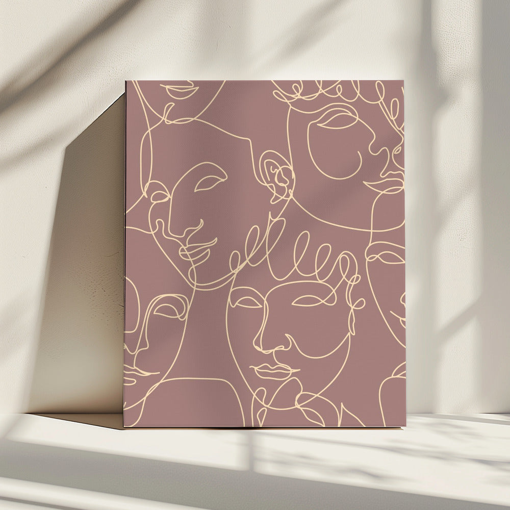 Vrouwelijke Patronen Poster 08 | Canvas