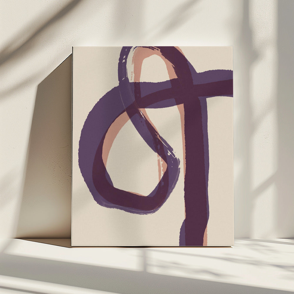 Gebogen abstracties | Canvas