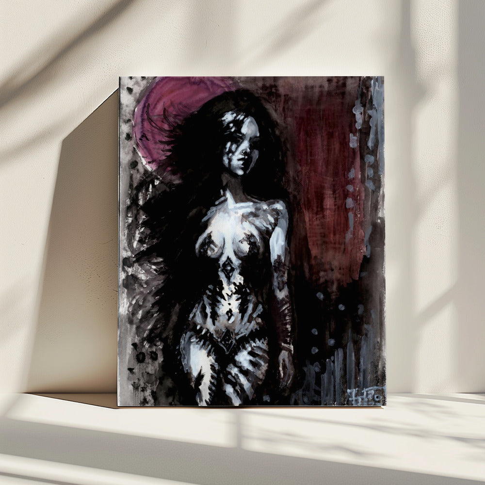 Paarse Maan | Canvas