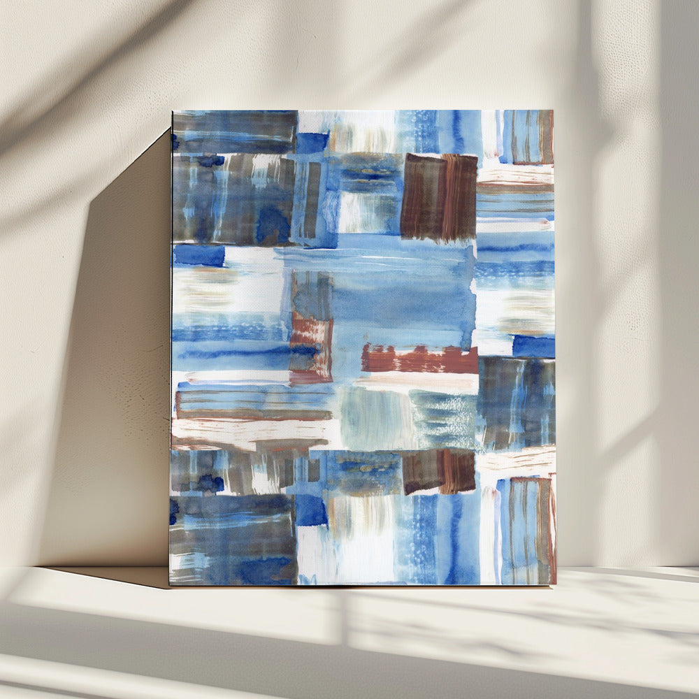 Icy Blue Abstract 3 | Canvas
