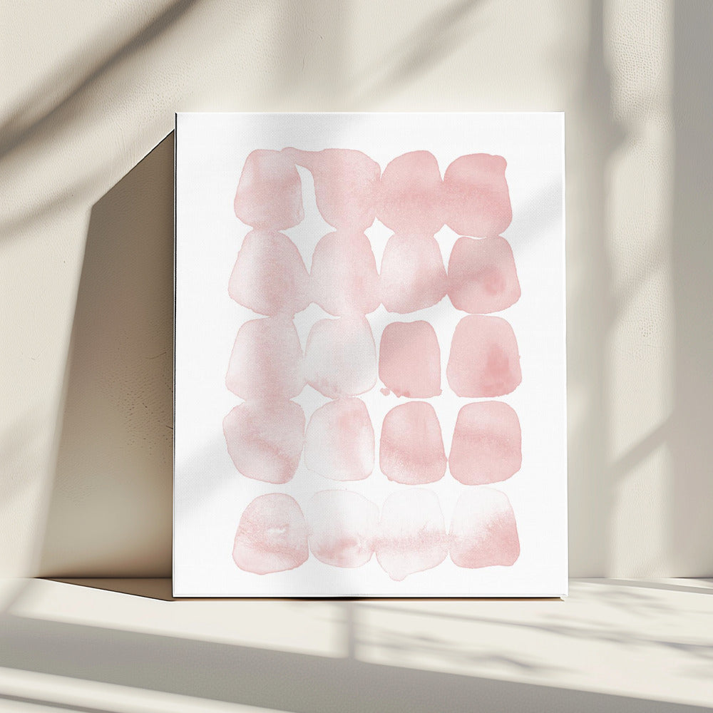 Abstracte Blush Dots | Canvas