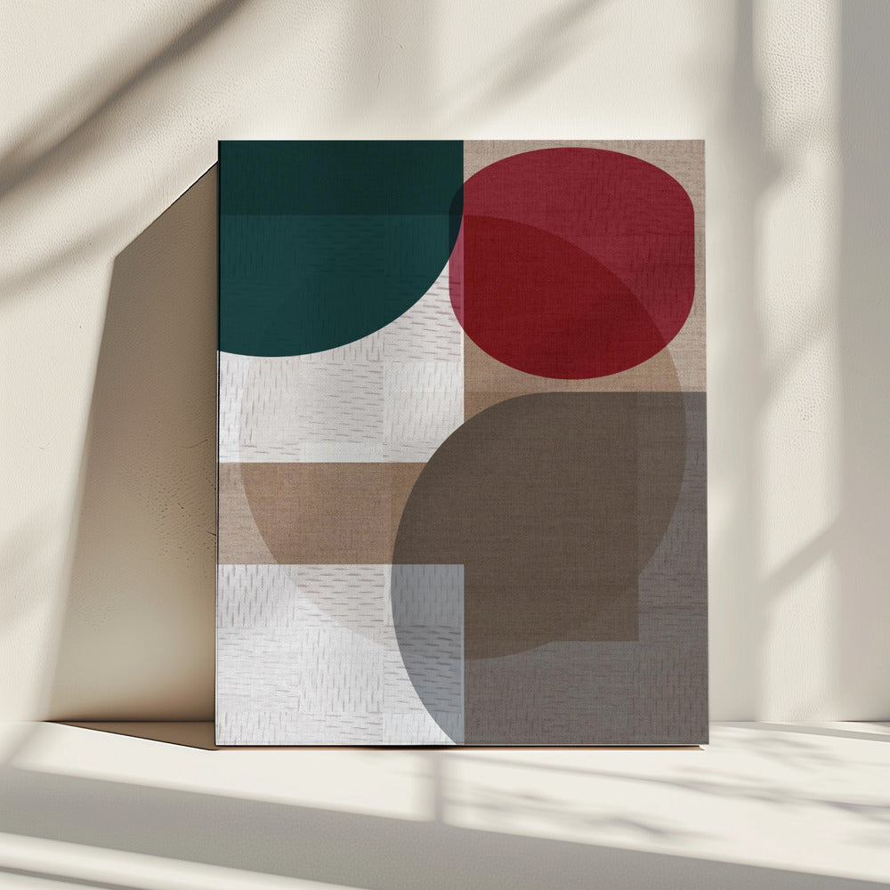 Geweven Blauw Groen Rood 2 | Canvas