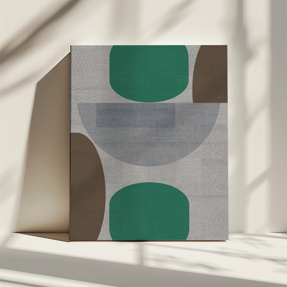 Woven Green Brown Grey 1 | Canvas