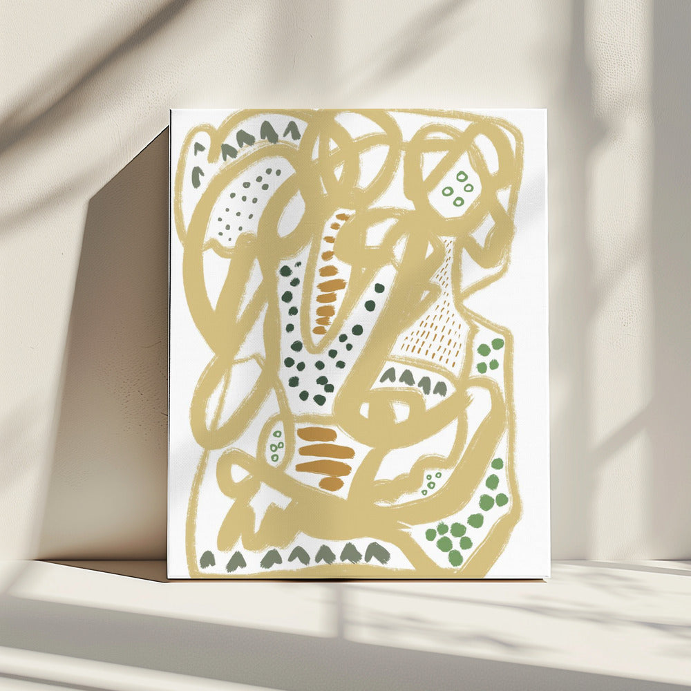 Krabbellijnen | Canvas
