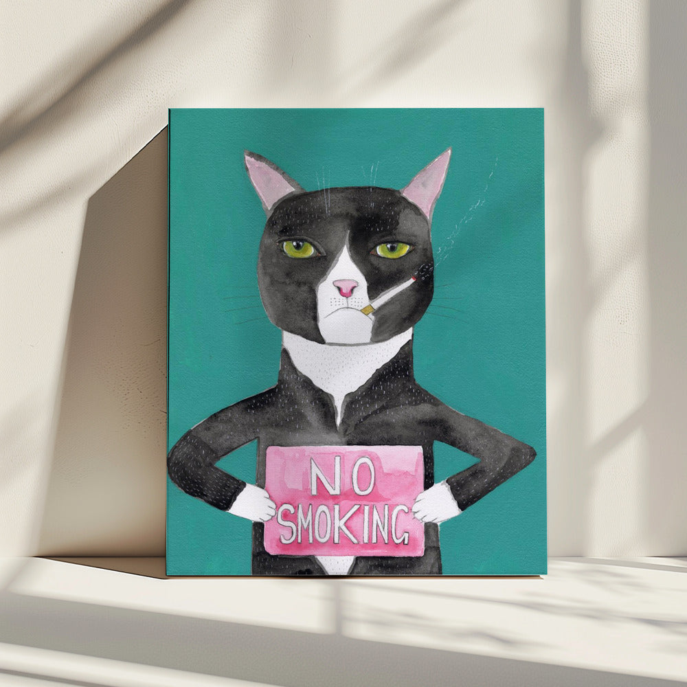 Rokende kat | Canvas