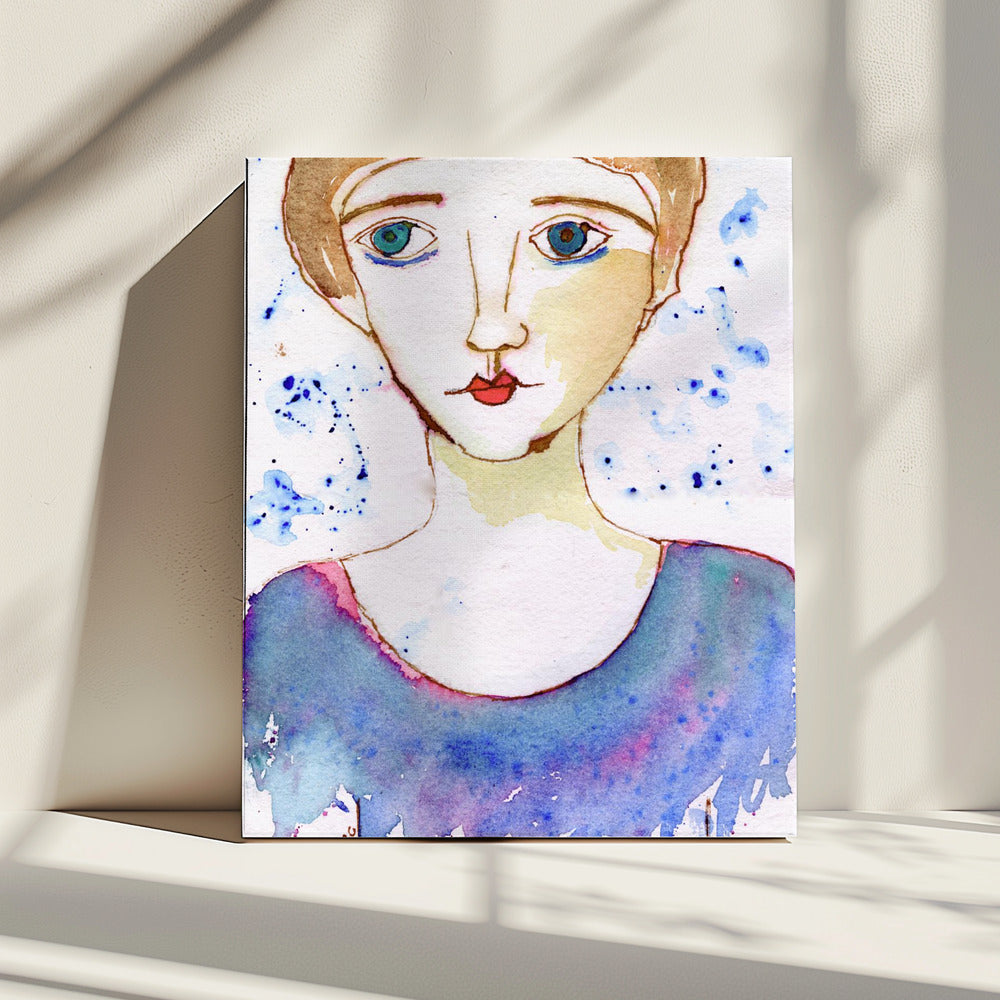 Dame kijkt | Canvas