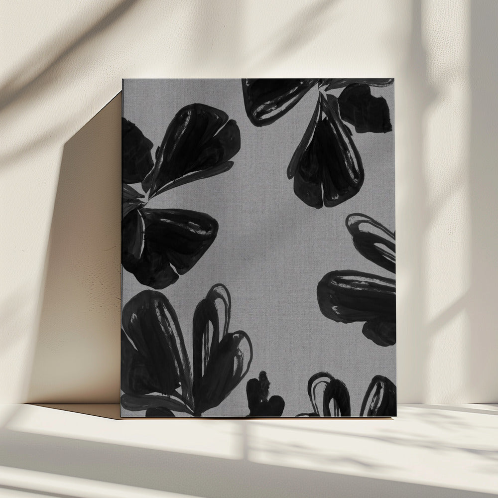 Black Floral 5 | Canvas