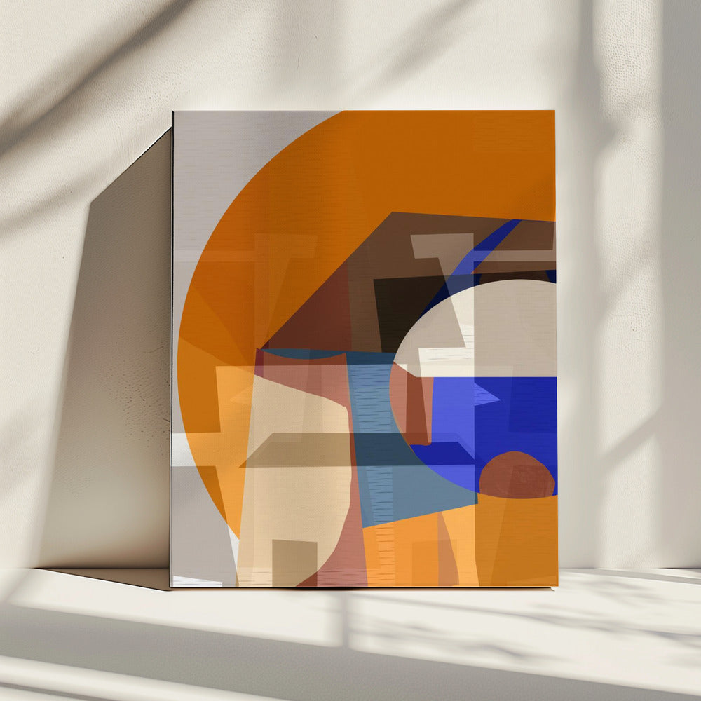 Orange Blue Woven 4 | Canvas