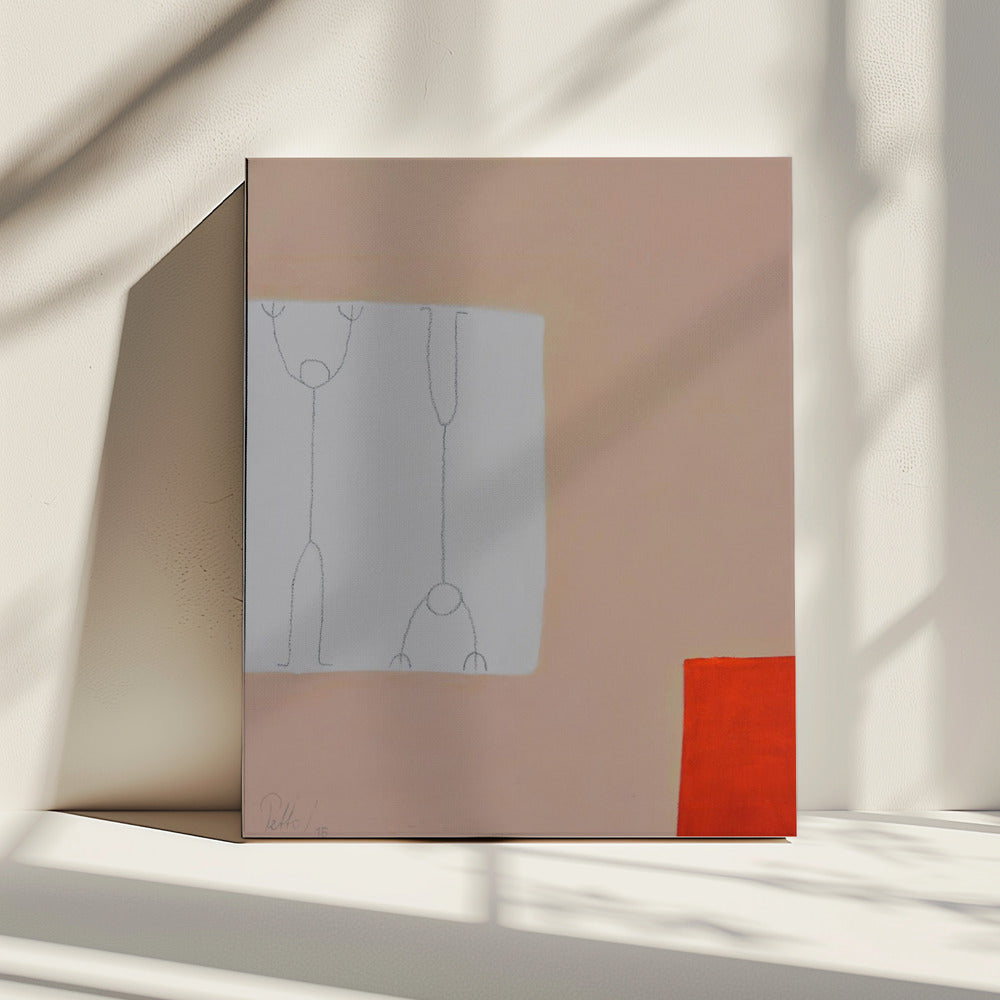 Twee in een bed | Canvas