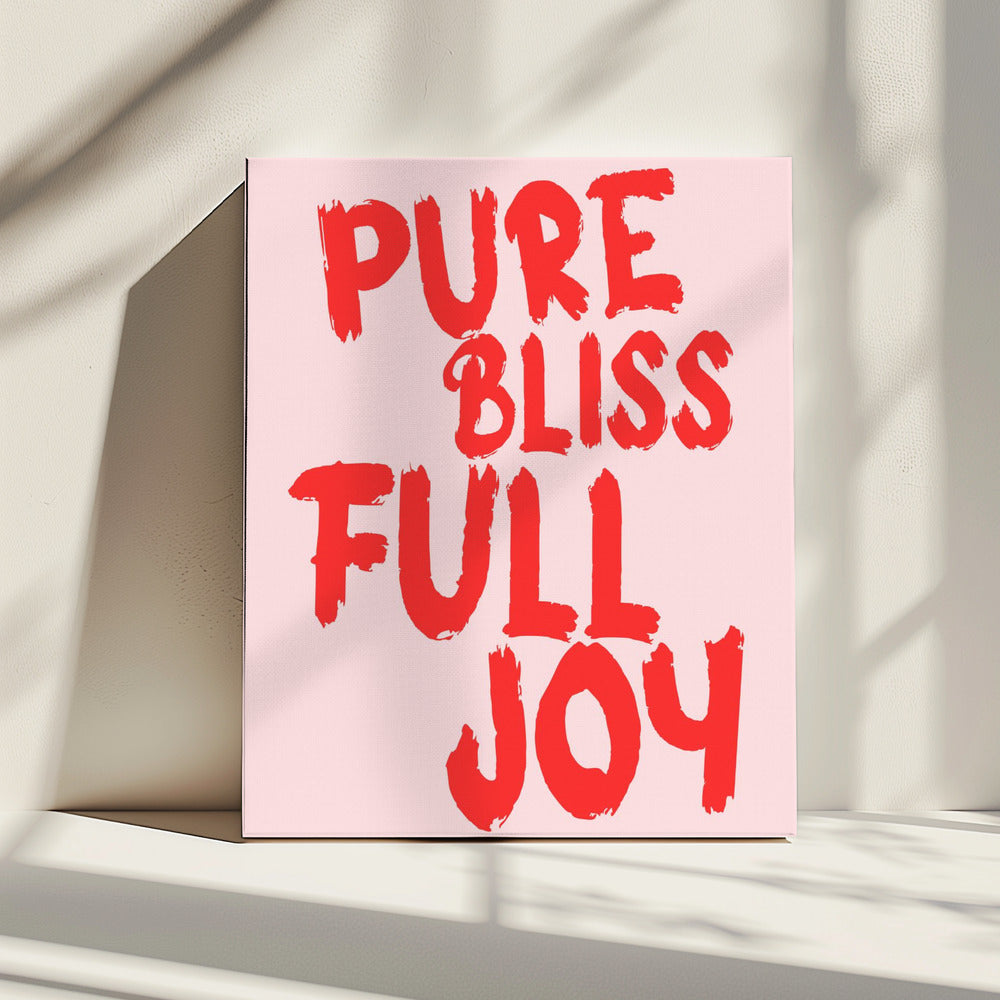 Pure gelukzaligheid, volledige vreugde | Canvas