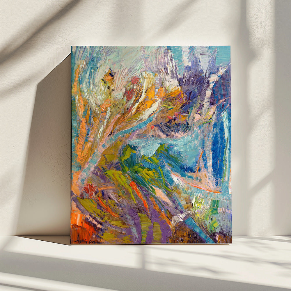 Indigo Abstract | Canvas