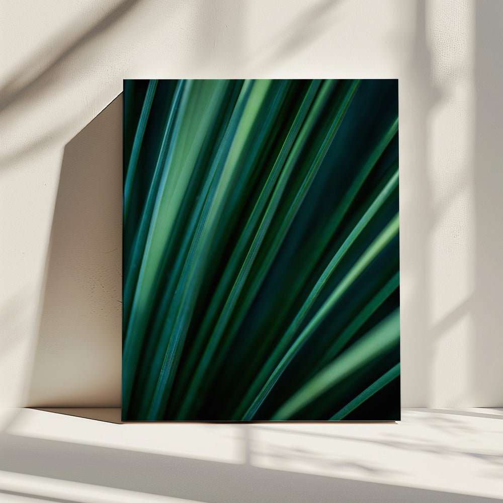 Groene rietjes 2 | Canvas