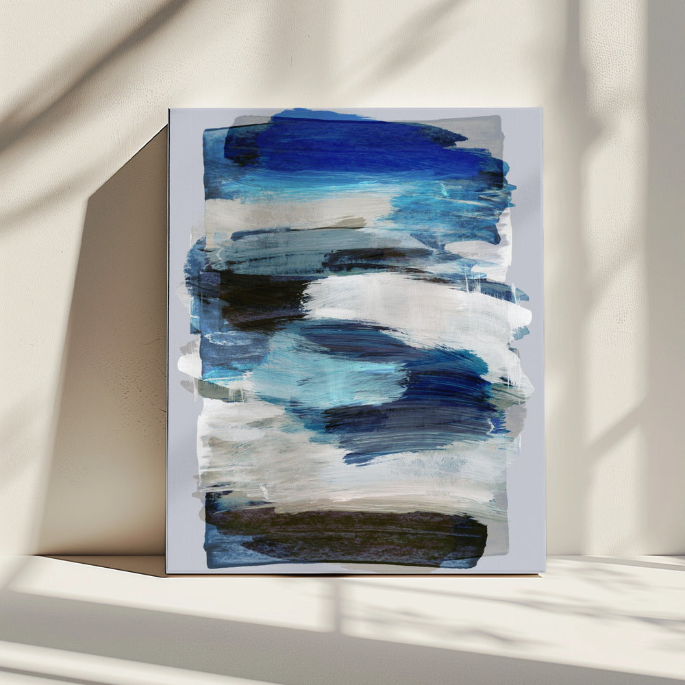 Abstracte penseelstreken 78Y | Canvas