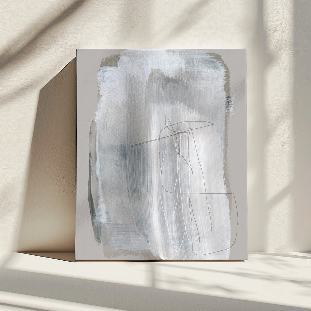 Abstracte penseelstreken 109 | Canvas