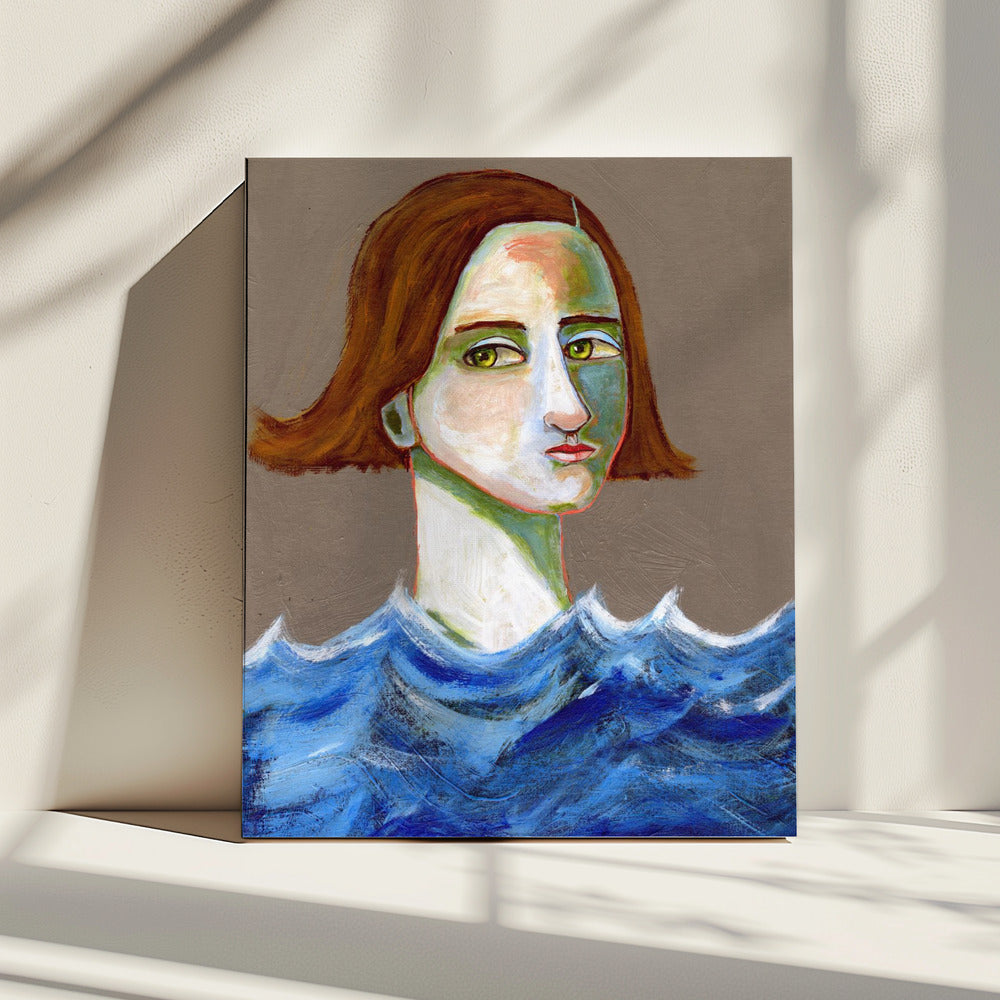 De zwemmer | Canvas