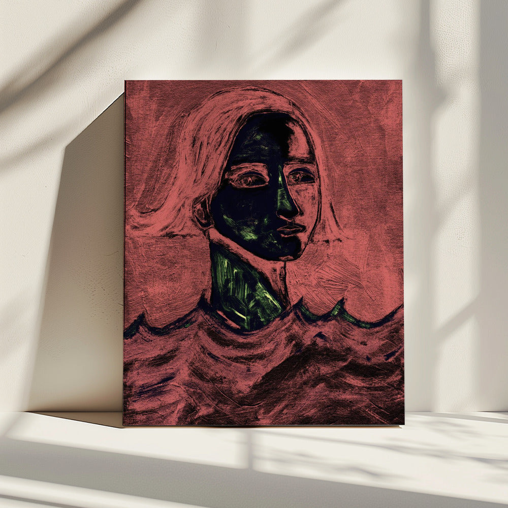 De Zwemmer Roze | Canvas