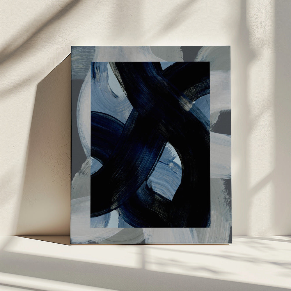 Abstracte penseelstreken 150x | Canvas