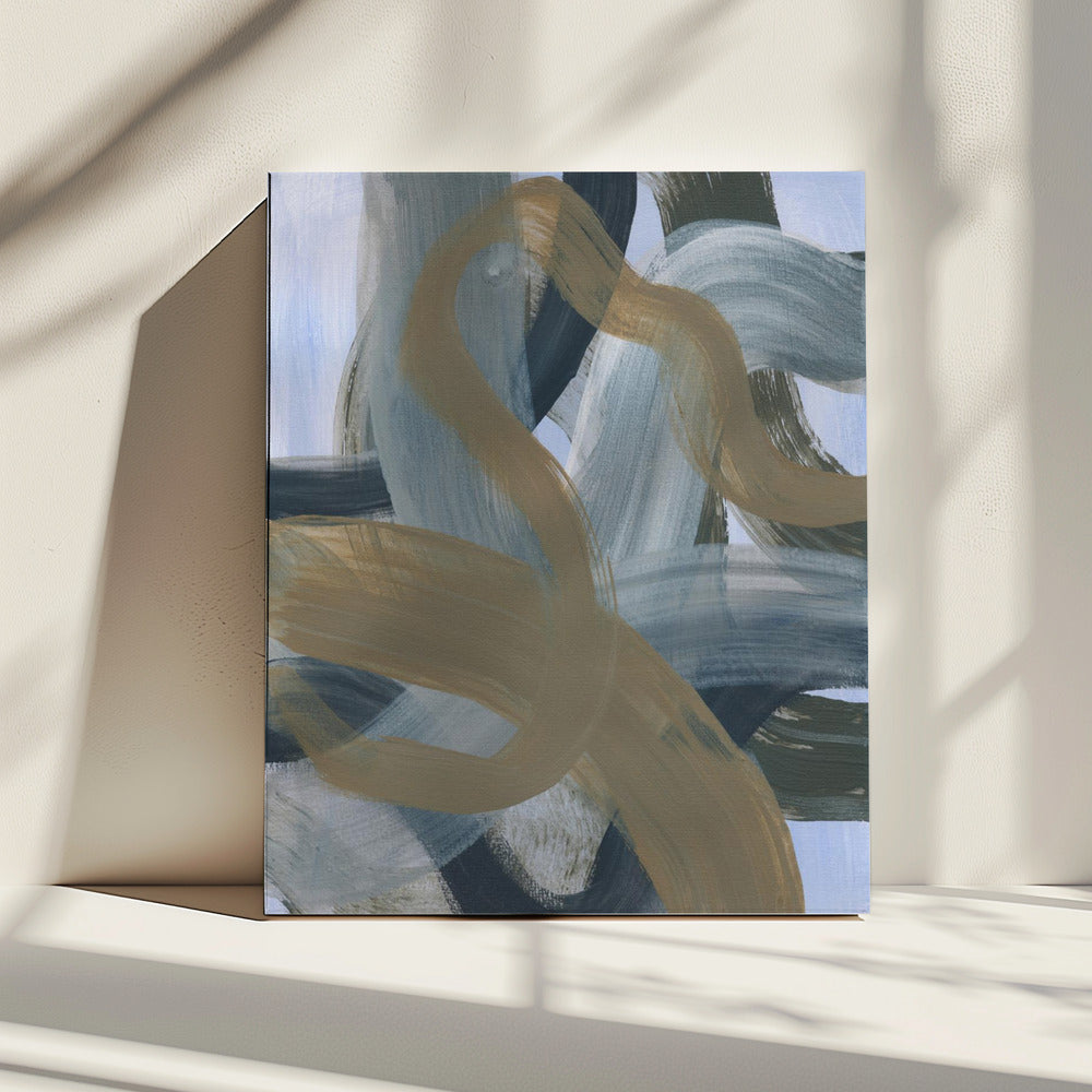 Abstracte penseelstreken 124 | Canvas