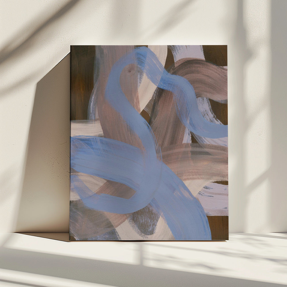 Abstracte penseelstreken 124X | Canvas