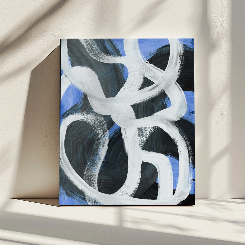 Abstracte penseelstreken 127 | Canvas