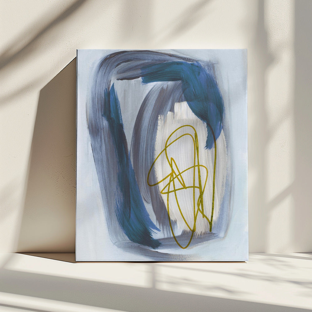 Abstracte penseelstreken 156X | Canvas