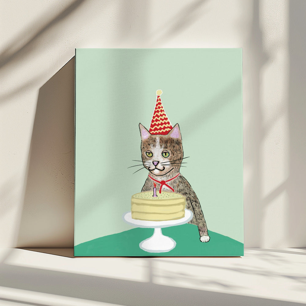 Verjaardagskat | Canvas