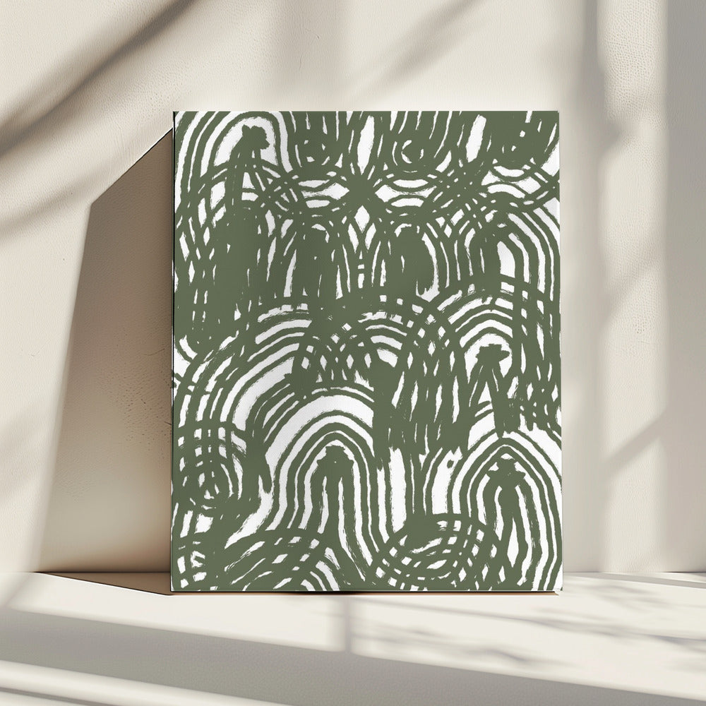 Groen patroon | Canvas