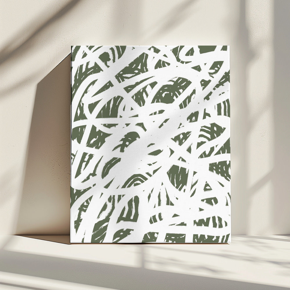 Abstract Groen | Canvas