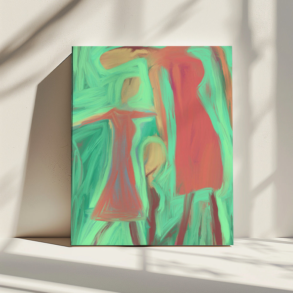 Abstracte mensen | Canvas