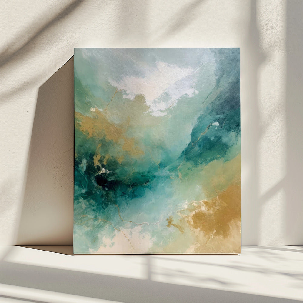 Smaragdgroene luchten | Canvas