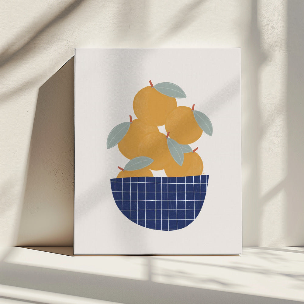 Schaal met sinaasappelen | Canvas