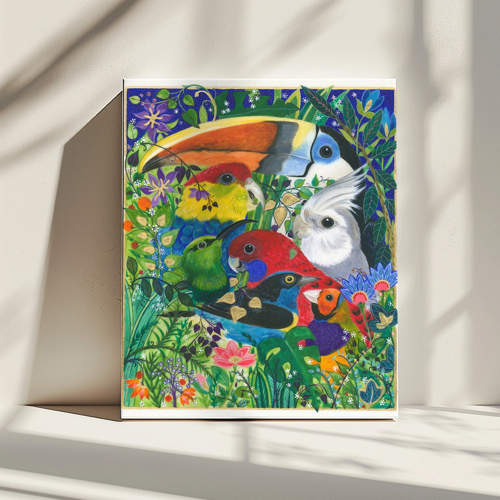 Paradijsvogels | Canvas