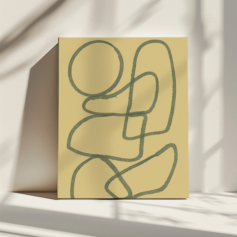 Lijntekening ABSTRACT | Canvas