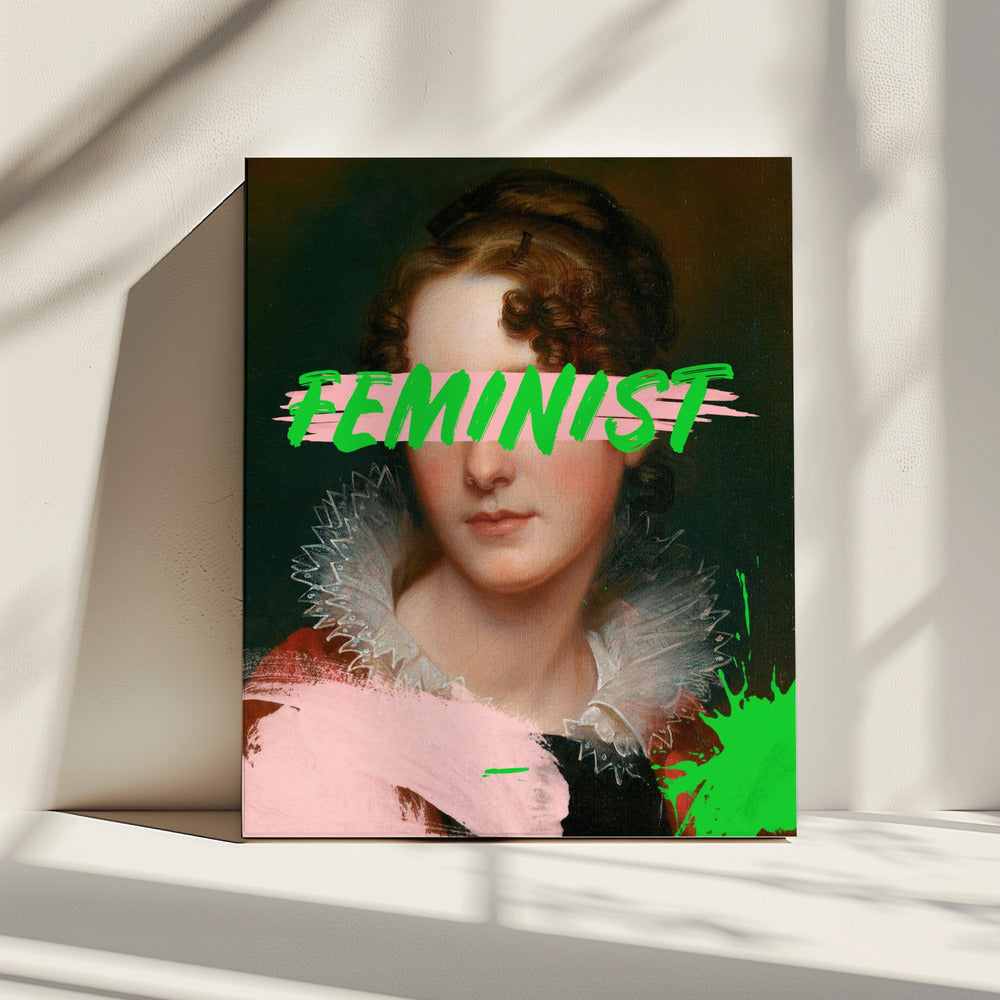 Feministisch portret Ratioiso | Canvas