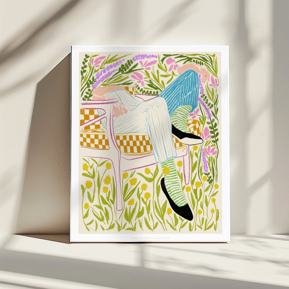 Jlr Stil in de tuin 2 | Canvas