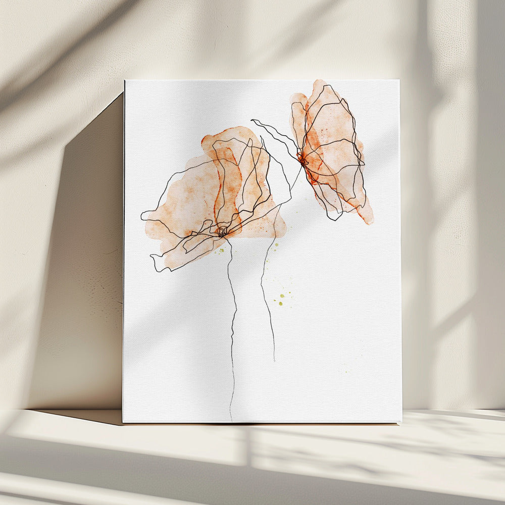 Gefluister van klaprozen | Canvas