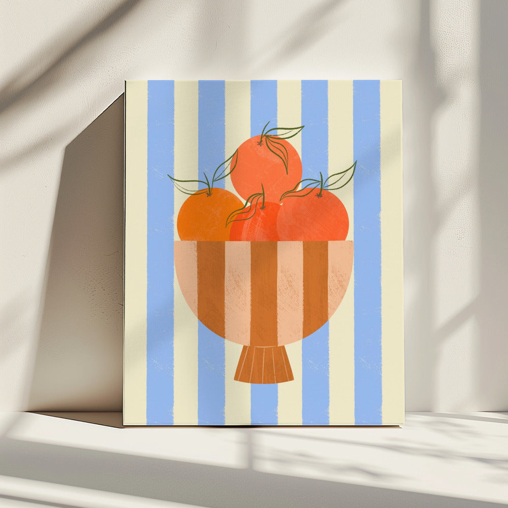Schaal met sinaasappelen | Canvas