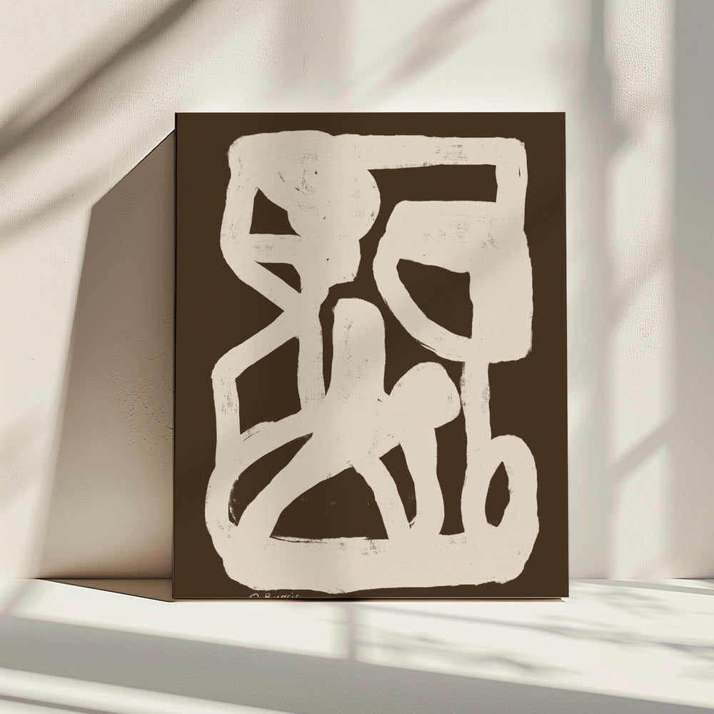 Bruin abstract | Canvas