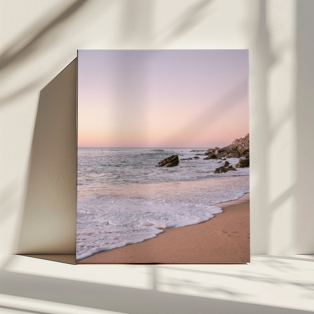 Pastel Portugese kust | Canvas